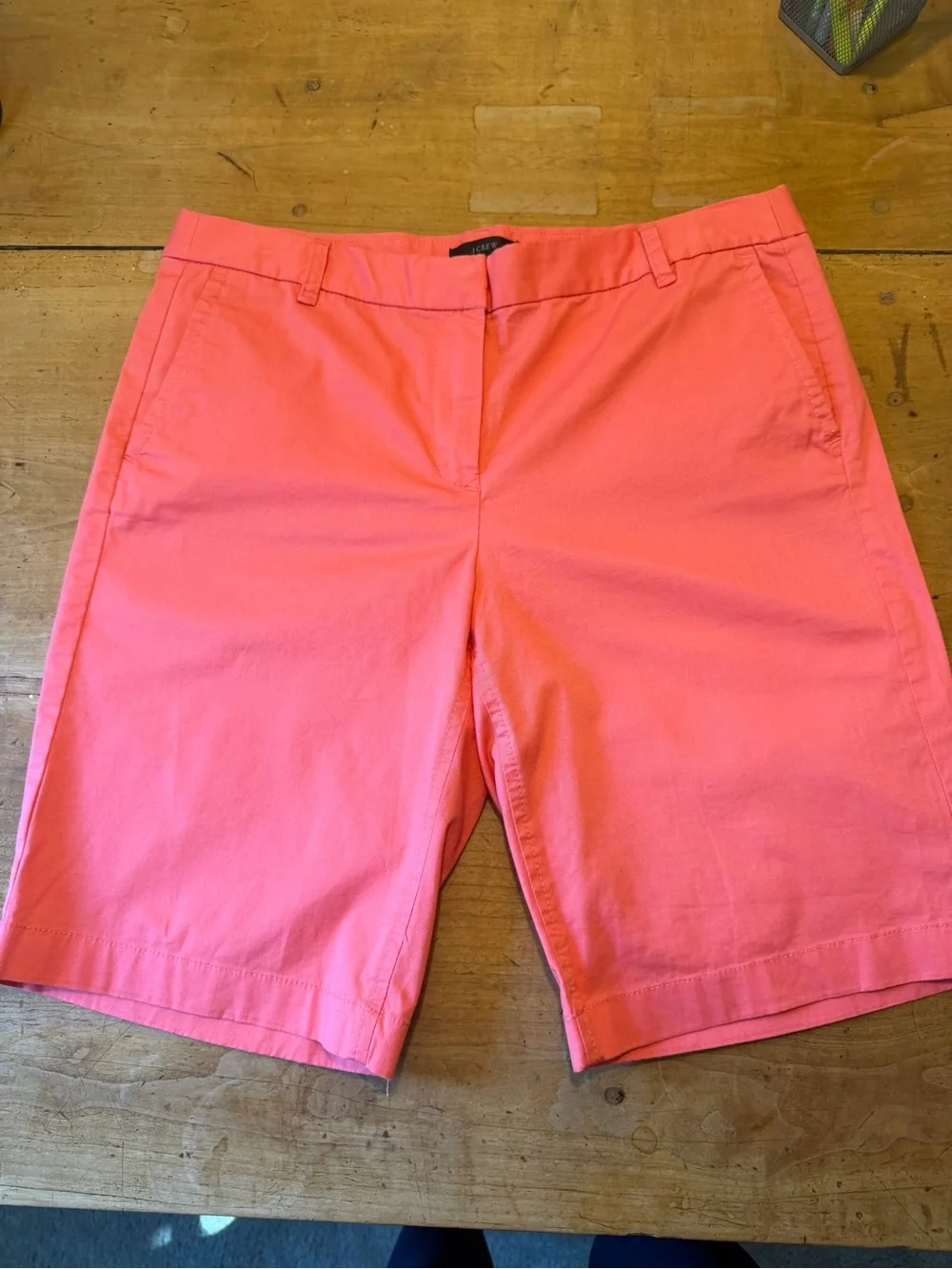 J. Crew Coral Pink Chino Bermuda Shorts